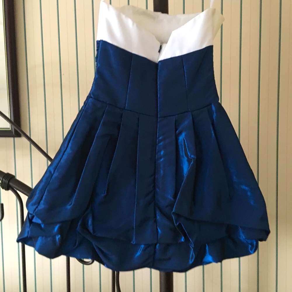 Jessica MC Clintock taffeta mini prom dress size 1. Like brand new